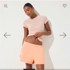 SKIMS Peach Athletic Shorts